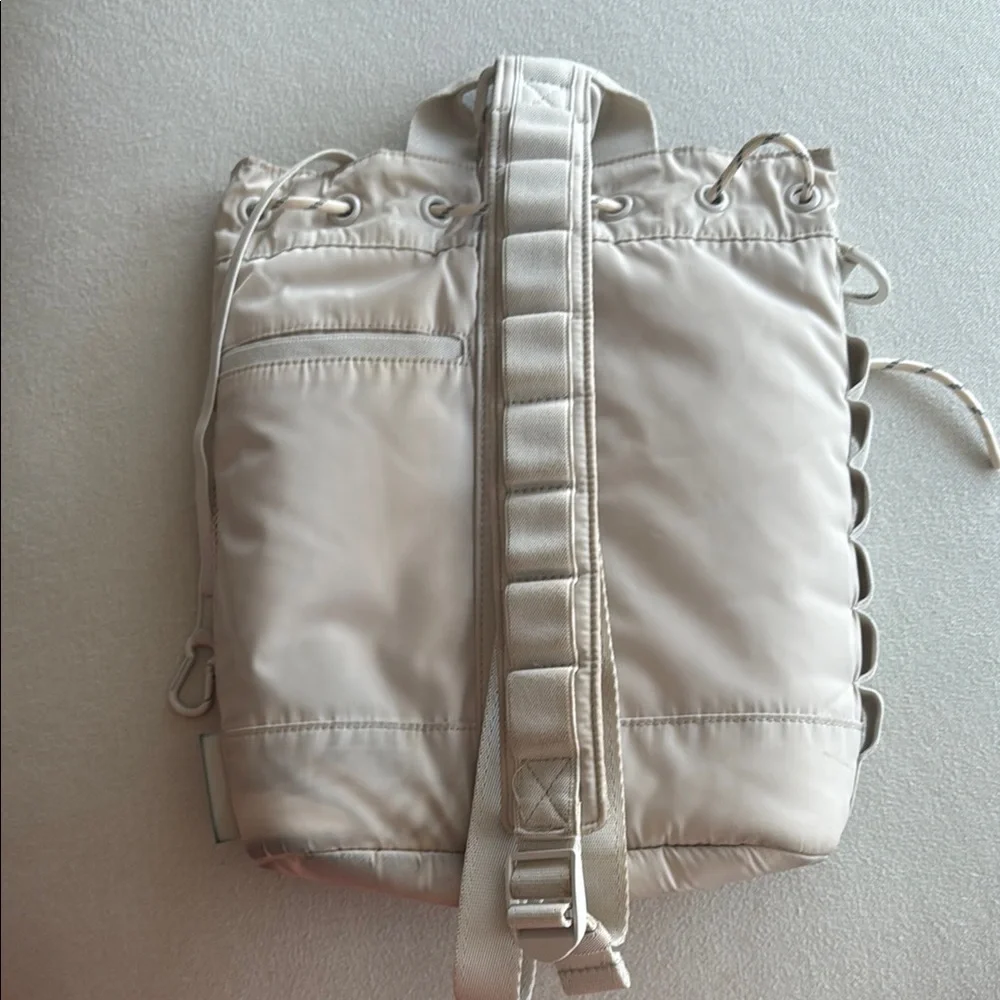 Cream Drawstring Backpack - Picture 4 of 4